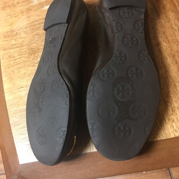 Tory Burch Reva Leather Ballet Flats 7-M - Picture 8 of 11